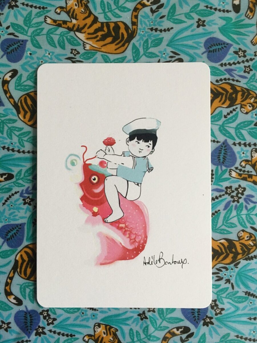 Fish boy – Carte Postale carte postale