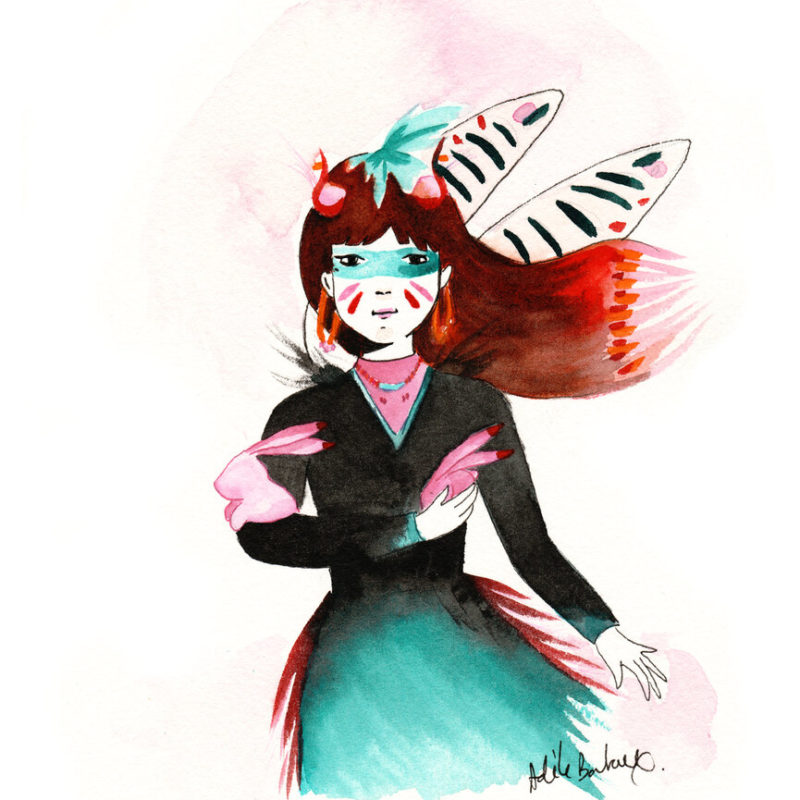 Color girl 2 – tirage numéroté A4 A4 (21x29,7cm)