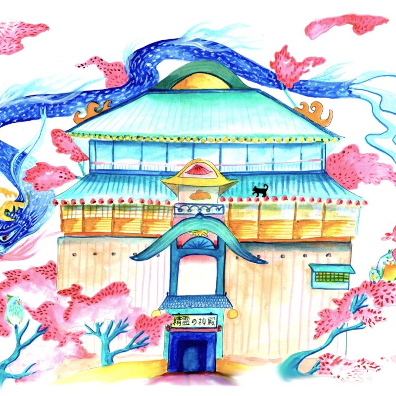 "Le temple au esprits" A3
