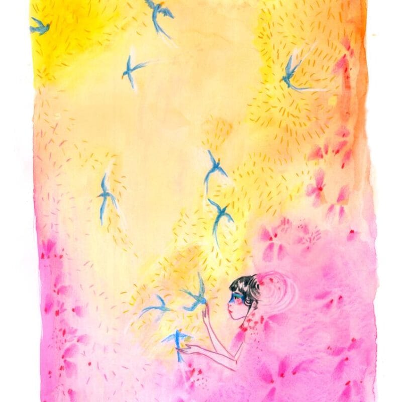 " le printemps " A4